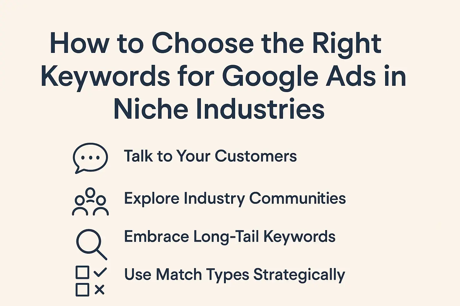 Targeted Google Ads Keywords for Niche Success
